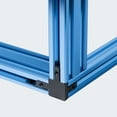 thumbnail image 6 of POWERTEC 2PK 24" 2040 T-Slot Aluminum Extrusion Profile Linear Rail - Anodized Blue, European Standard 20mm x 40mm - for CNC Machines, 3D Printer Frames, Custom Enclosures (74003N), 6 of 9