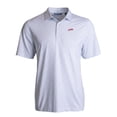 thumbnail image 2 of Men's Cutter & Buck  White SMU Mustangs Vault Pike Eco Pebble Print Stretch Recycled Polo, 2 of 3