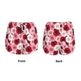 thumbnail image 3 of Fuzoiu Rose Print Women's Athletic Shorts, Double-Layer Running Shorts with Pocket,Women's Workout Shorts for Yoga, Gym, and Workouts-X-Large, 3 of 7