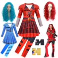 thumbnail image 2 of Disfraz de Kylie Cantrall para Halloween de D-Descendants 4, disfraz de Cosplay rojo de The Rise of Red Wonderland, herederos de Starlight, peluca elegante de Chloe, 2 of 5