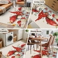 thumbnail image 5 of Red Mushroom Gnomes Area Rugs 3'x5', Washable Small Throw Rugs for Living Room Bedroom, Eucalyptus Leaves Watercolor Rustic Indoor Outdoor Rug Non-Slip Low Pile Carpet Runner Reversible Floor Mats, 5 of 8