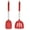 Red, variant on Easy-Clean Dishwasher Safe Kitchen Tools 2-Piece Kitchen Utensils, Safe Food-Grade Silicone Heads and Stainless Steel Handles, Red