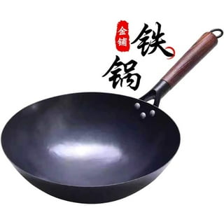 Yamada Brand: Steel Chinese Wok Pan: Hammered made Iron pan, wok