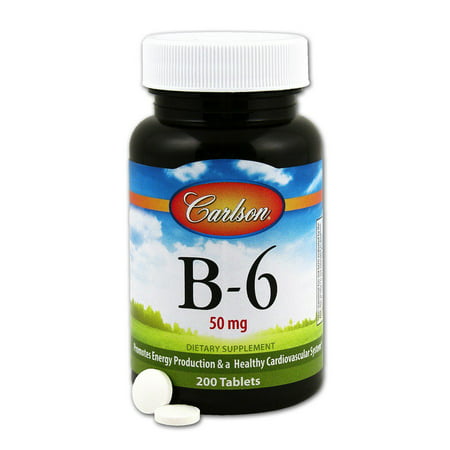 Vitamine B-6 50 mg Carlson Laboratories 200 Tabs
