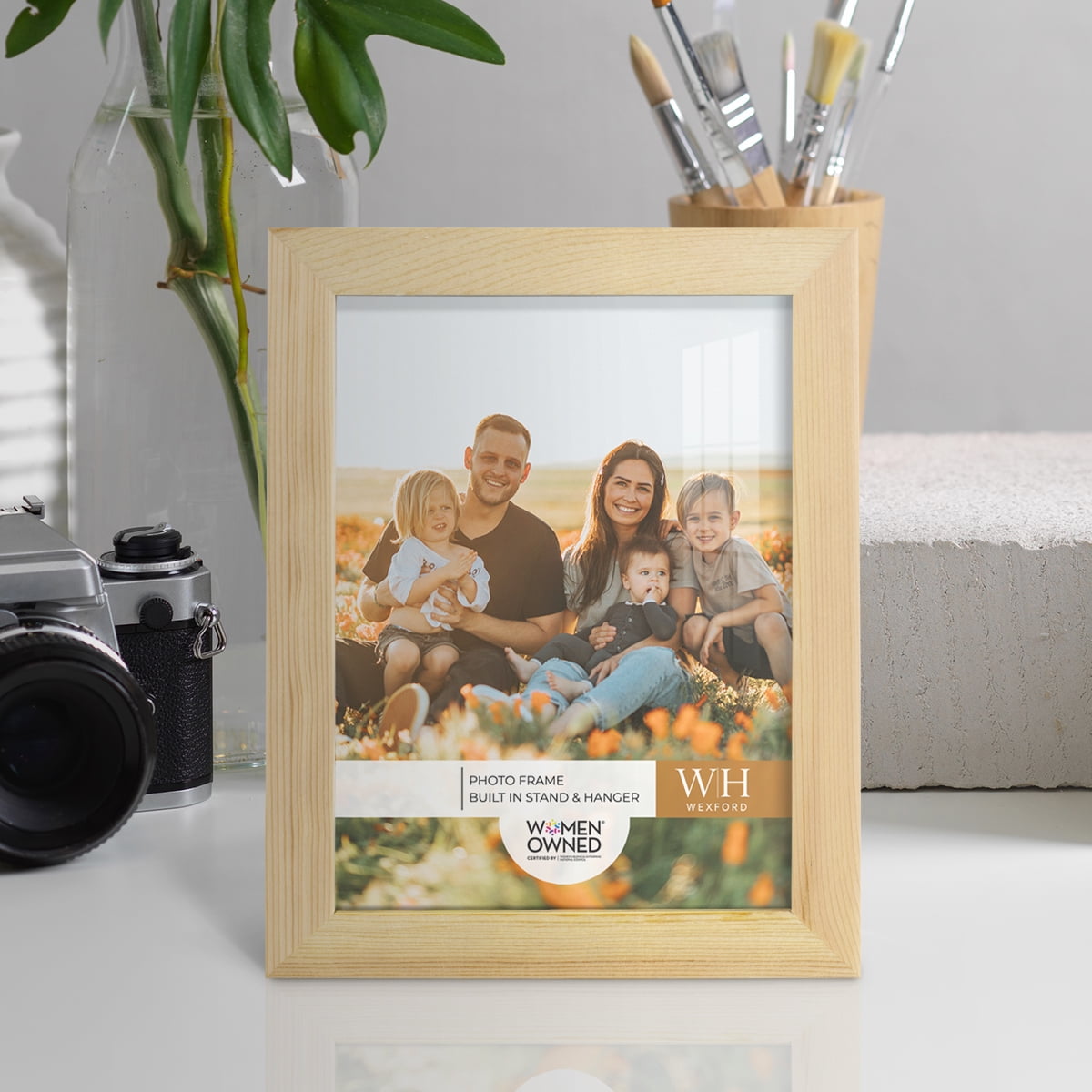 Woodgrain 4 in. x 6 in. Natural Wood Picture Frame