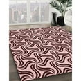 thumbnail image 3 of Ahgly Company Machine Washable Indoor Rectangle Transitional Deep Rose Pink Area Rugs, 5' x 8', 3 of 7