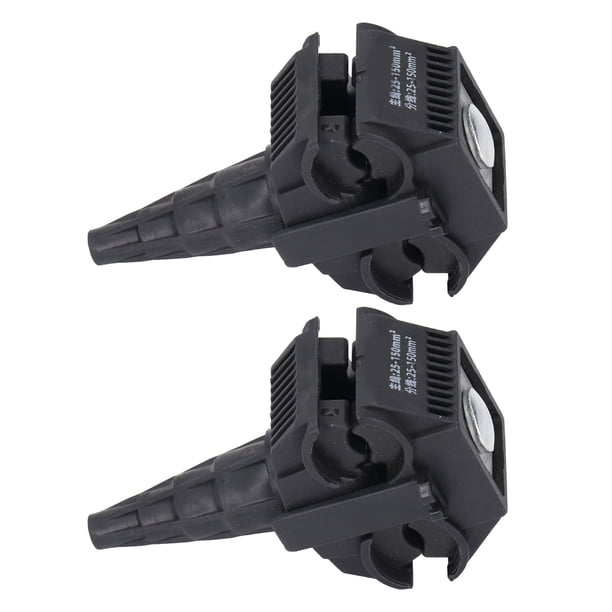 Conector De Cable Múltiple Aislado Negro, Conectores De 3 Puertos De Cable, Entrada De Un Lado, Precargado Con Inhibidor De óxido, Admite Rango De 4-14 Cables, Conector