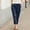 Navy, variant on IDALL Capri Pants for Women Linen Pants Women Women Cotton Pocket Cropped Straight Leg Crop Pants Ladies Casual Long Loose Pant Slacks Lounge Pants Women Summer Pants Black L