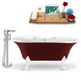 thumbnail image 4 of Tub, Faucet and Tray Set Streamline 60" Clawfoot NH102WH-GLD-120, 4 of 5