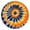 Orange Blue Tie, variant on Rainbow Tie Dye Mandala Pattern Round Fitted Tablecloth with Elastic Edge,Dining Table Cover Waterproof,Outdoor Round Tablecloth for Camping,Dining,Indoor and Outdoor