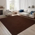 thumbnail image 1 of ANTPOP Runner Rug Non-slip Accent Rugs Washable Hallway Durable Polypropylene Indoor Outdoor with Rubber Backing for Entryways Kitchens Bedrooms , 6' x 6', Dark Brown, 1 of 7