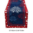 thumbnail image 3 of WSBDENLK Independence Day Table Runner 13*70Inch, 4th of July Fireworks Decorative Table Flag for Home Dining Kitchen Party, Patriotic Home Decor USA#1-13*70in USA0704, 3 of 7
