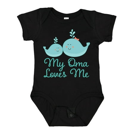 

Inktastic My Oma Loves Me Fish Gift Baby Boy or Baby Girl Bodysuit