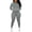 Gray, variant on 2 Piece Outfits For Women Sweatsuits Sets Hooded Tracksuit Long Sleeve Pullover Jogger Sweat Pants Set Blue L