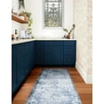 thumbnail image 3 of Unique Loom Comfort Mat Collection - Sofia (2'  x 5' Rectangle Blue/Ivory), 3 of 5