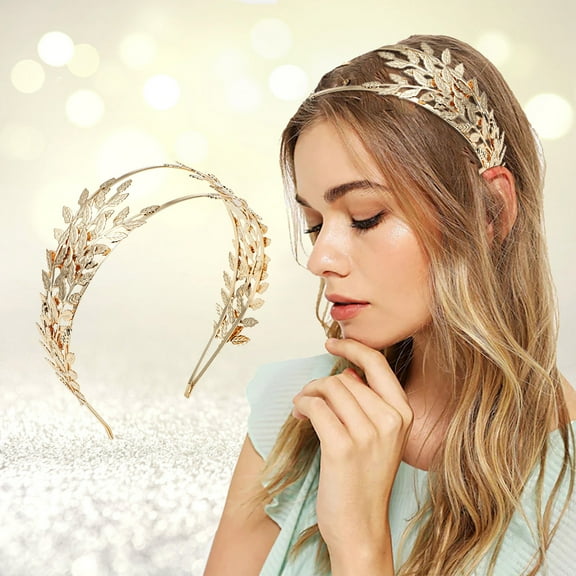 Elegant Leaf Bridal Headband Wedding Hair Accessory Fashionable Unique For Brides Mens Sweatbands Bow Headband Girls Fashion Headbands for Women Headbands for Women Knot Women Stretchy Headband Men