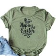 thumbnail image 4 of AXXD Easter Shirts,Printing Short Sleeves Round-Neck Loose T-Shirt Bunny Tops For Girls New Arrival Size 8, 4 of 5