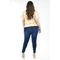 thumbnail image 4 of Blusa fresca con moño Roman Fashion /Tallas Extras, 1819 (Beige flor) beige 36, 4 of 7