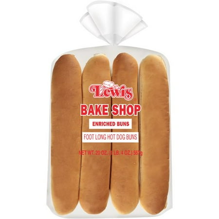 dog buns foot lewis bake count oz walmart