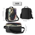 thumbnail image 2 of Naloa Colorful Ink Cute Horse Lunch box Lunch bag for men women Large capacity Lunchbox Insulated Lunch bag Lunch box cooler, 2 of 7
