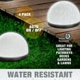 thumbnail image 2 of Bell+Howell Solar Pathway Lights 4 Pack Waterproof Solar Lights Outdoor, 2 of 4