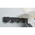 thumbnail image 2 of Richelieu Nh1182144 Quadruple Robe Hook Rack - Black, 2 of 4