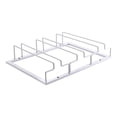 thumbnail image 4 of Estante para colgar copas de vino, estante para colgar copas, 3 filas, estante para copas de metal multipropósito debajo del estante para gabinetes, 4 of 8