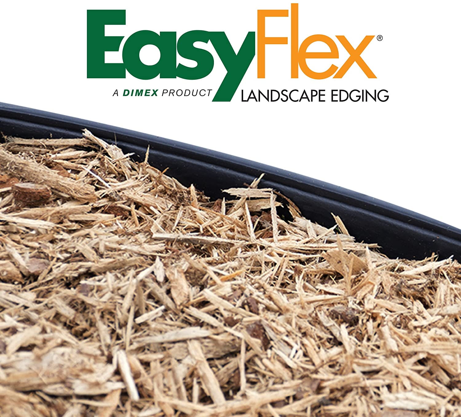 EasyFlex 1.5" x 50' Black Plastic Garden Border Edging
