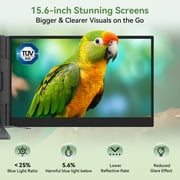 Blackview Triple Laptop Screen Extender Monitor 15.6, 1080P FHD IPS Portable Monitor for 14-17.3 Laptop Extension Travel, Type-C/USB-A/HDMI Plug & Play for Windows/Mac/Mobile