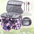 thumbnail image 4 of SHILIU-Leopard Lunch Box for Women, 7L Small Leakproof Mini Cooler Female Lunch Bag with Adjustable Strap for Work Picnic (Leopard Grey), 4 of 4