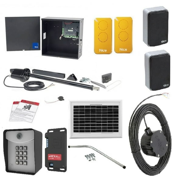 Nice Apollo 1550ETL1K Smart ETL Swing Solar 10 Watt Gate Opener