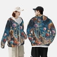 thumbnail image 4 of Fotbe Starry Sky Planet Lollipop Chaqueta con Protección Solar UPF 50+ para Hombre y Mujer, Camisa con Capucha y Bolsillos-Medium, 4 of 7