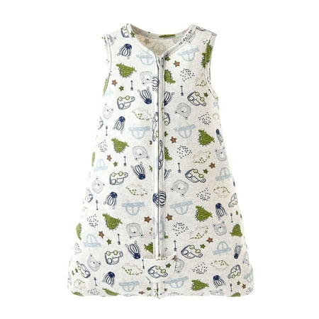 

Eyicmarn Baby Children Sleeping Bag Solid Color/Stripe/City Elements Print Wearable Blanket Sleeping Sack Zipper Vest Swaddle