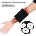 thumbnail image 4 of Correa de brazo de acupuntura tela de algodón portátil cómoda y resistente + ABS + esponja Cinturón de brazo negro estable para aliviar el dolor para yoga para mujeres para ANGGREK Otros, 4 of 8