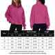 thumbnail image 2 of Sudadera Ropa de otoño con cuello alto y media cremallera para mujer Traje diario de color sólido (Rosa Rojo XL) Kuymtek Rosa roja T XL para Mujer, 2 of 5