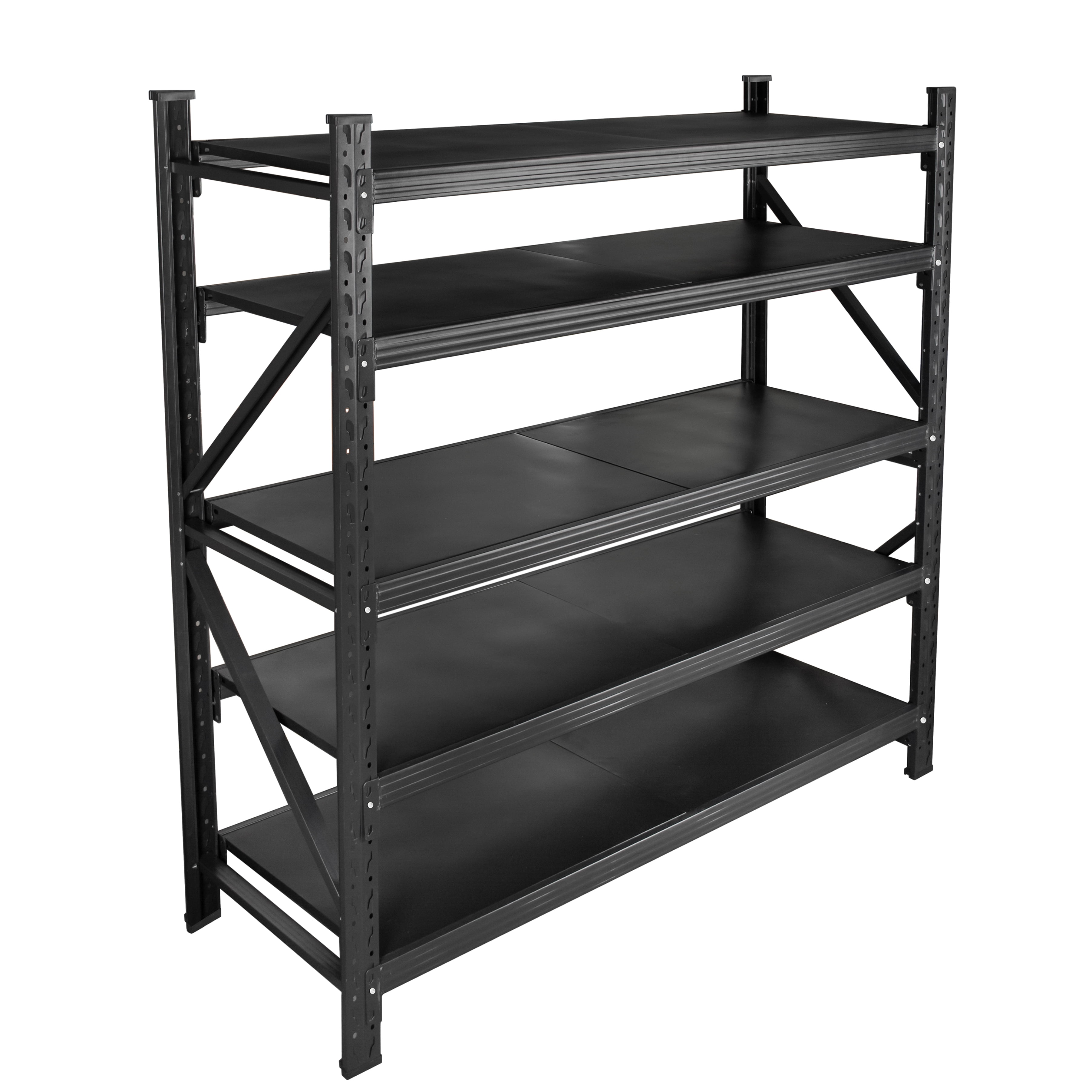 71"H Heavy Duty Garage Shelving 5 Tier Adjustable Metal Storage Shelves