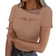 thumbnail image 3 of Ropa para chicas adolescentes,Blusa informal para mujer con cuello en V, manga tres cuartos, poliéster, color liso, uso diario, sopatenor, 3 of 9