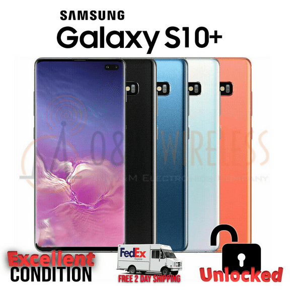 Samsung Galaxy S10 128GB 512GB 1TB⚫⚪🔵🟠(SM-G975U1 Factory Unlocked) Excellent