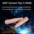 thumbnail image 3 of MIG Welding Contact Tips 0.9mm for Series MIG Torch Use, 3 of 5