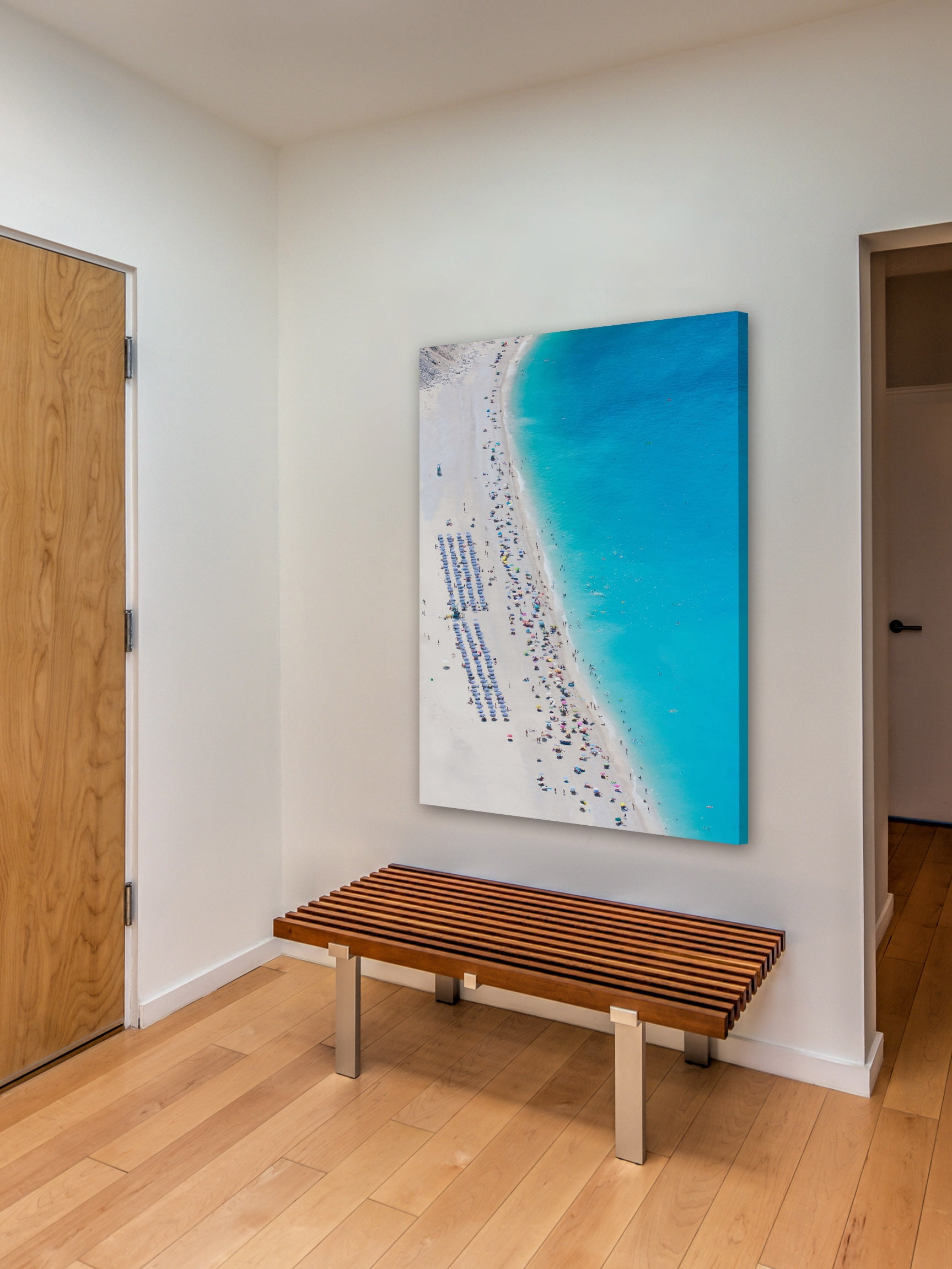 "Beach Gathering" Painting Print on Wrapped Canvas