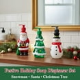thumbnail image 7 of Christmas Soap Dispenser Set, Snowman, Santa Claus, Plastic Hand Soap Bottle, Refillable Pump for Bathroom and Kitchen Holiday Decorations, 7 of 7
