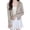 Light Gray, variant on Women's UPF 50 Lightweight UV Sun Protection Jacket, Cropped Quick Drying Long Sleeve Zip Up Hooded Shirt Workout Blue M