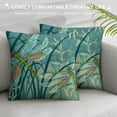 thumbnail image 3 of Shiartex Animal Colorful Dragonfly Throw Pillow Covers , Modern Cushion Cases Lumbar Pillow Decorative Pillowcases for Sofa Couch Farmhouse Bedroon Living Room Home Decoration 22x22in, 3 of 5