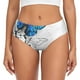 thumbnail image 1 of Fotbe Blue Flying Butterflies Calzones Estampados para Mujer – Ropa Interior de Algodón, Cómoda, Suave y Elástica-4X-Large, 1 of 6