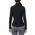 thumbnail image 2 of Camisa Under Armour Motion para mujer, media cremallera, color negro/gris, talla L, 2 of 3