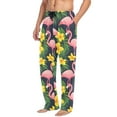 thumbnail image 2 of FORMRS Mens Pajama Pants with Pockets Sleepwear Lounge Bottoms Sizes S-2XL, Flamingo Pattern, 2 of 7