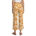 thumbnail image 2 of Airmenty Women's Capri Pants Drawstring Casual Trousers Wide Leg Summer High Waisted Lounge Pants with Pockets S-2XL, 2 of 7