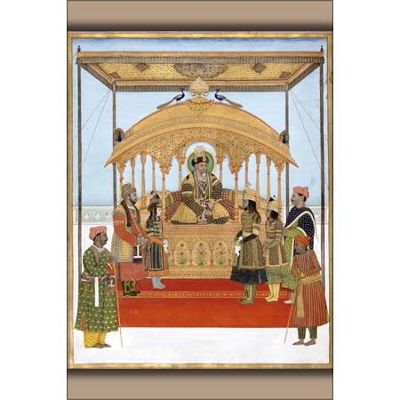 24"x36" Gallery Poster, Ghulam Murtaza Khan The Delhi Darbar of Akbar II