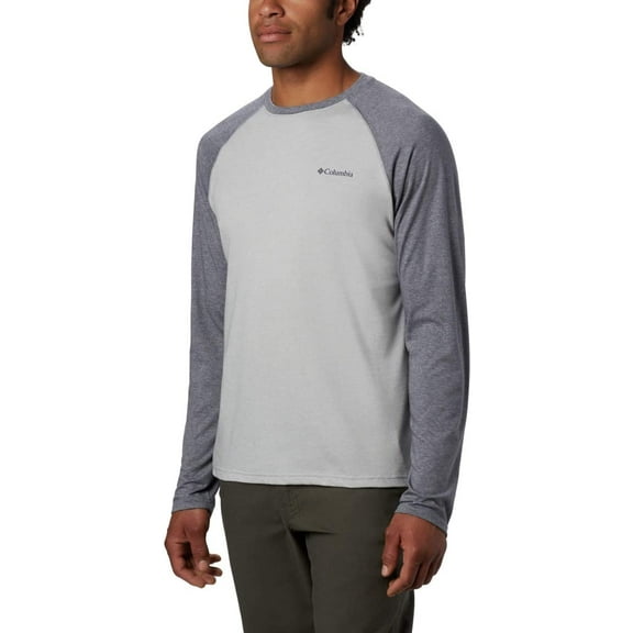 Columbia Mens Thistletown Park Raglan Tee Columbia Grey Heather, City Grey Heather Medium