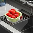 thumbnail image 6 of Esquirla 2 Layer Fruits Vegetable Washing Basket Serving Tray for Pasta Salads Fruits green, 6 of 8